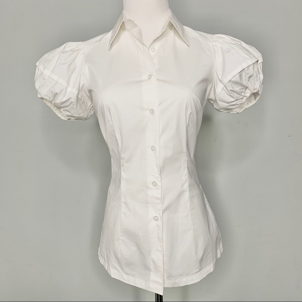 (NEW) MODA INTERNATIONAL Puffy Sleeve Blouse